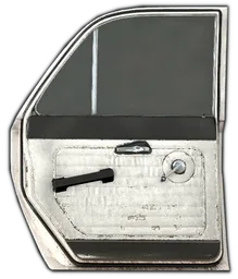 Civ Sedan Doors Back Left Black