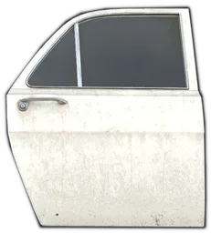 Civ Sedan Doors Back Right Black Rust