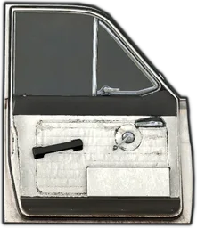 Civ Sedan Doors Driver White Rust