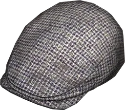 Flat Cap Grey Check